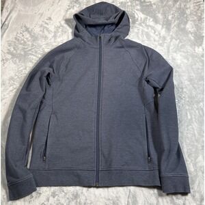 Lululemon City Sweat Hoodie Mens Medium Blue Full Zip Athleisure Training
